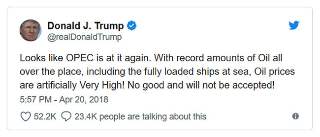 Trump bất ngờ “hướng mũi dùi” vào OPEC, giá dầu lập tức biến động ảnh 1