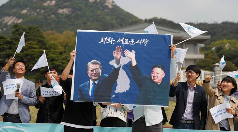 Toàn cảnh cuộc gặp lịch sử giữa Chủ tịch Triều Tiên Kim Jong Un và Tổng thống Hàn Quốc Moon Jae In ảnh 21