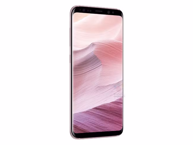 Ảnh dựng Galaxy S8 hồng (Phone Arena)