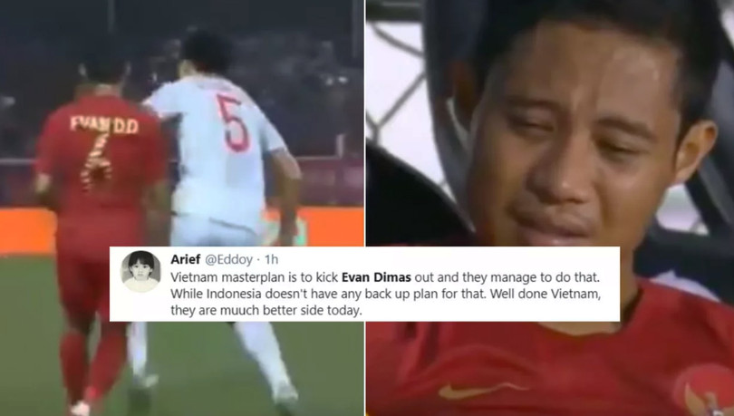 Người hâm mộ Indonesia đổ lỗi cho Văn Hậu (ảnh: Fox Sport)