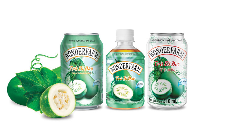 Trà bí đao Wonderfarm, sản phẩm nổi bật của Công ty cổ phần thực phẩm Quốc tế.