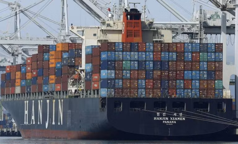 Tàu vận chuyển container của Hanjin - (Nguồn Internet)