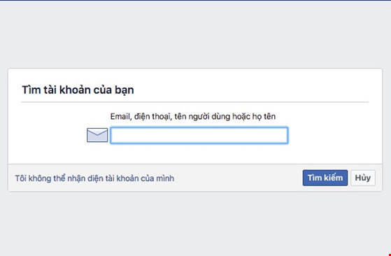 3 bước giúp lấy lại mật khẩu Facebook ảnh 1 3 bước giúp lấy lại mật khẩu Facebook ảnh 1