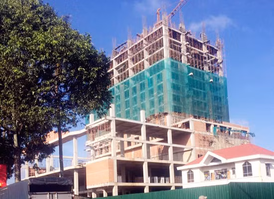 Dù chưa có giấy phép xây dựng, nhưng nhiều hạng mục của công trình khách sạn Mường Thanh Buôn Ma Thuột đã được xây dựng.