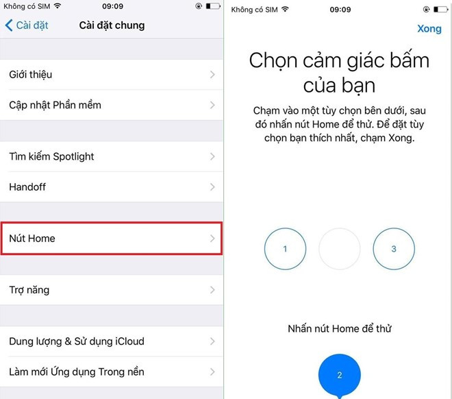 Vấn đề với nút Home: khi sử dụng nút home cảm ứng, người dùng đôi lúc sẽ cảm thấy khó chịu vì nó quá nhạy hoặc quá cứng.Chính vì thế, thao tác khi trở về màn hình chủ hoặc kích hoạt giao diện đa nhiệm sẽ dễ bị nhầm lẫn với nhau. Chỉ cần thiết lập điều chỉnh độ nhạy phím Home Force Touch bằng cách vào Settings (cài đặt) > General (chung), kéo xuống, chọn mục Home. Tại đây sẽ có 3 mức độ nhạy của nút Home để người dùng lựa chọn. Vấn đề với nút Home: khi sử dụng nút home cảm ứng, người dùng đôi lúc sẽ cảm thấy khó chịu vì nó quá nhạy hoặc quá cứng.Chính vì thế, thao tác khi trở về màn hình chủ hoặc kích hoạt giao diện đa nhiệm sẽ dễ bị nhầm lẫn với nhau. Chỉ cần thiết lập điều chỉnh độ nhạy phím Home Force Touch bằng cách vào Settings (cài đặt) > General (chung), kéo xuống, chọn mục Home. Tại đây sẽ có 3 mức độ nhạy của nút Home để người dùng lựa chọn.