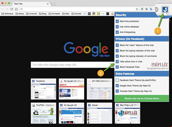 Tiện ích giúp bạn không bao giờ bị mất Facebook ảnh 2 Tiện ích giúp bạn không bao giờ bị mất Facebook ảnh 2