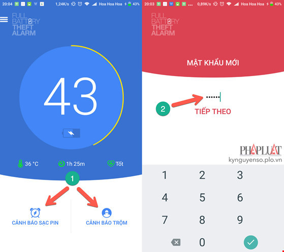 Ứng dụng có giao diện tương đối đơn giản chỉ với hai nút chức năng chính. Ảnh: MINH HOÀNG
