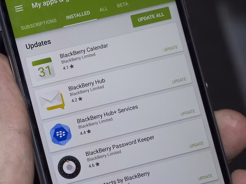 Ứng dụng BlackBerry Hub+ dành cho các thiết bị Android- (Ảnh: CRACKBERRY).