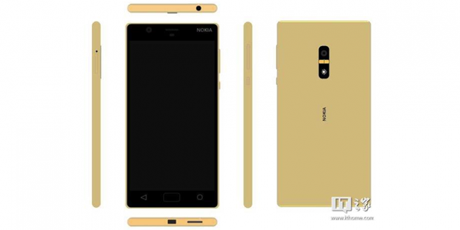 Hình ảnh được cho là bản mẫu của smartphone Android từ Nokia.