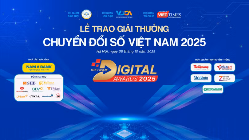 Hà Nội xảy ra mưa lớn, nhiều tuyến đường ngập sâu sau bão số 11 – MATMO, Ban Tổ chức VDA 2025 quyết định điều chỉnh thời gian tổ chức Lễ trao giải VDA 2025 sang 14h15 ngày mai, 8/10/2025.