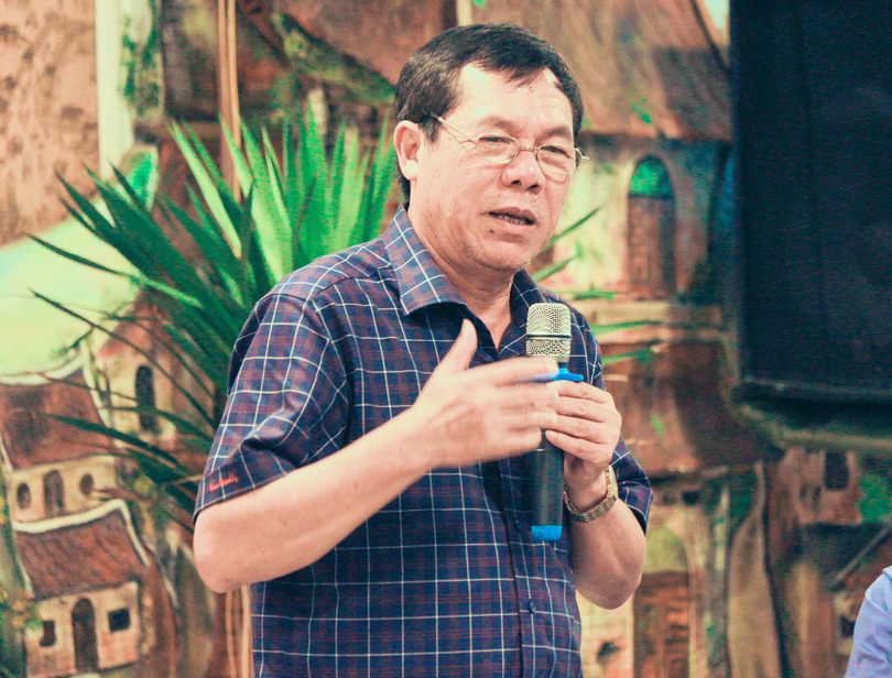 Nhà báo Lê Thọ Bình, Phó Chủ tịch kiêm Tổng thư ký Hội Truyền thông số Việt Nam (ảnh: Văn Lâm)