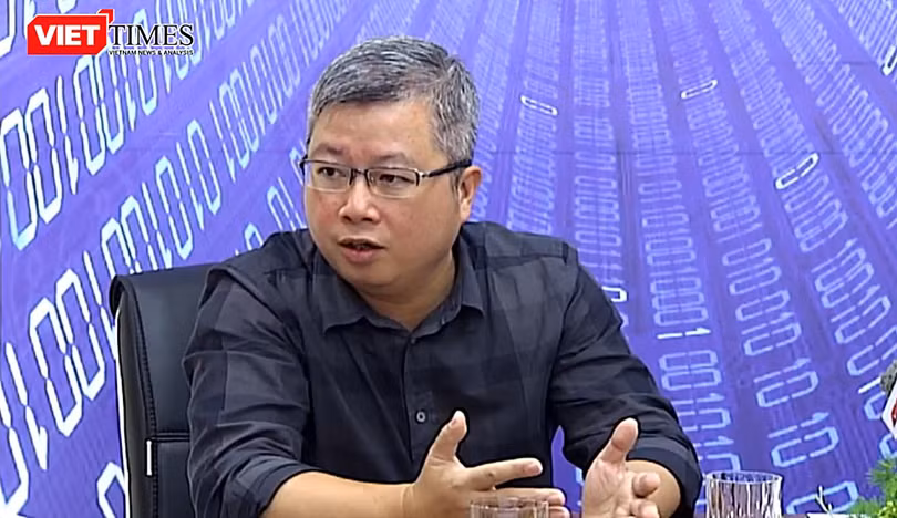 Tân Thứ trưởng Bộ Thông tin và Truyền thông Nguyễn Thanh Lâm. Ảnh chụp tại một cuộc tọa đàm do VietTimes tổ chức.