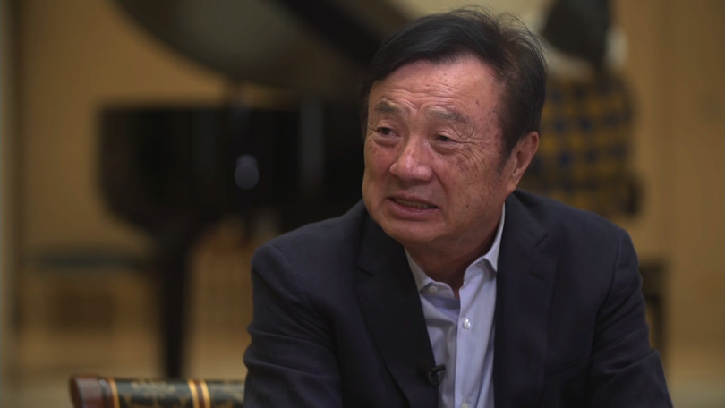 Ông Nhậm Chính Phi trả lời truyền thông Mỹ (Ảnh: CNN)