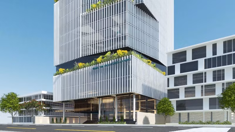 Phố cảnh dự án Không gian đổi mới sáng tạo (ĐMST) Đà Nẵng (tại phường An Hải Nam) với tổng mức đầu tư gần 490 tỷ đồng.