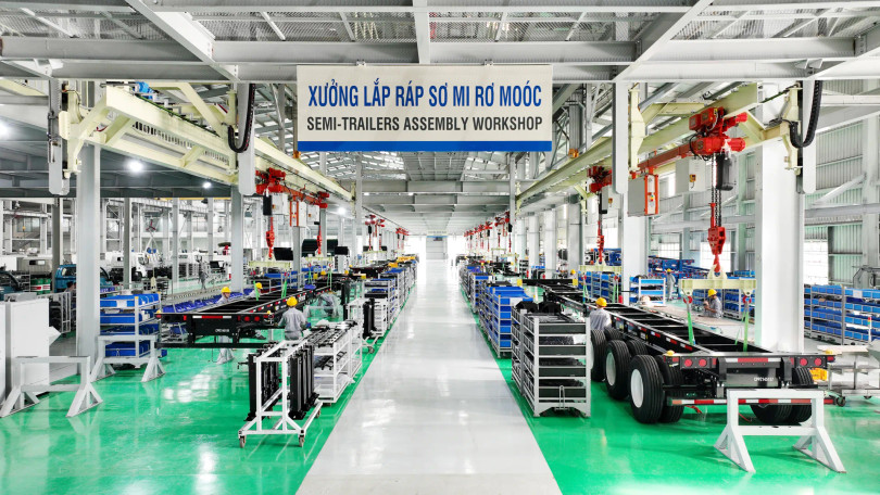 SMRM Thaco Trailers được sản xuất trên dây chuyền công nghệ tiên tiến.