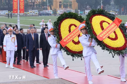 Lãnh đạo Đảng, Nhà nước viếng Chủ tịch Hồ Chí Minh