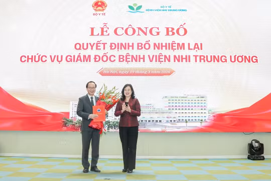 GS Trần Minh Điển tiếp tục làm Giám đốc Bệnh viện Nhi Trung ương