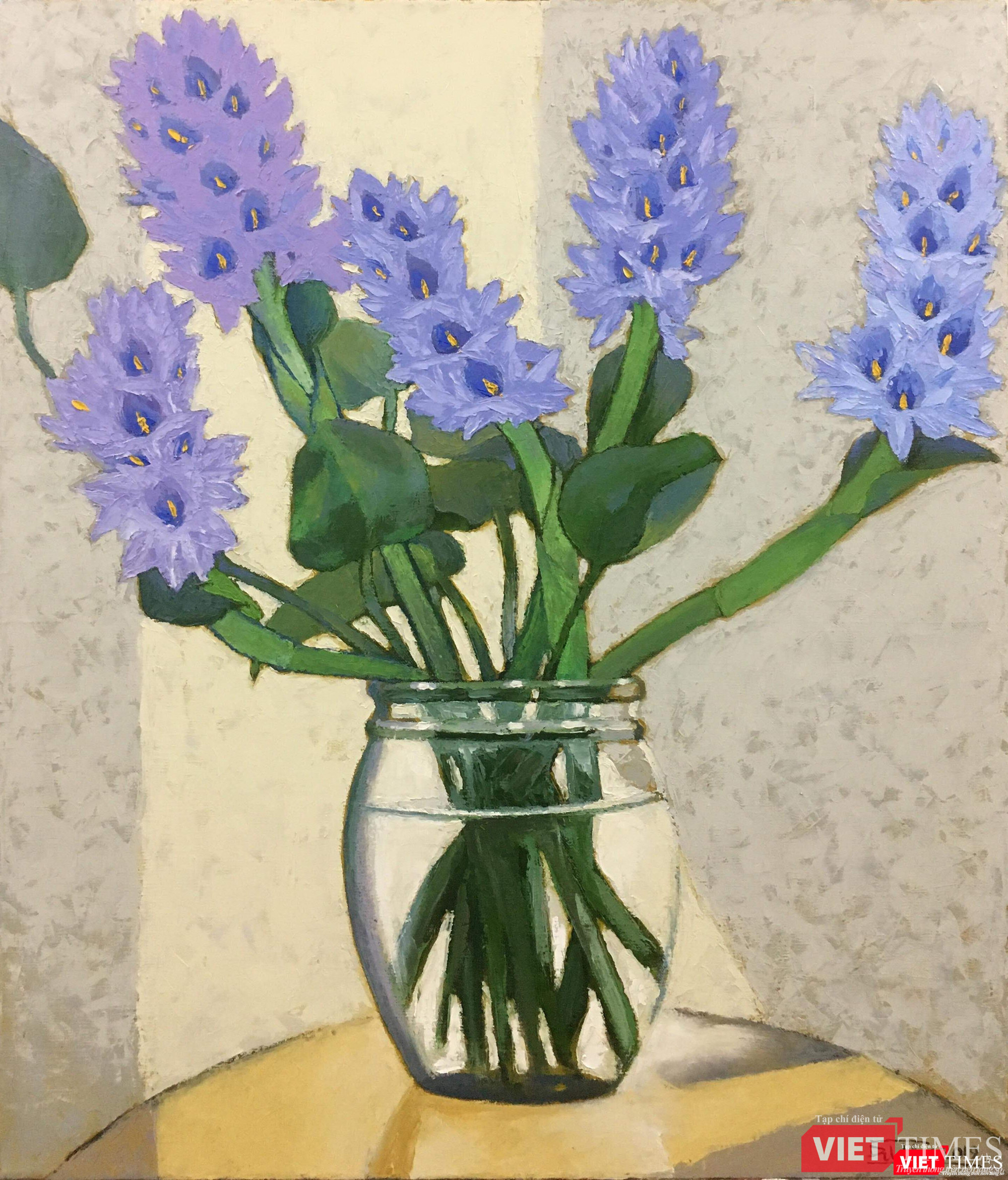 Họa sĩ Đặng Tiến bị vi phạm bản quyền bức “Hoa Lục bình” tại Triệu Gia Art