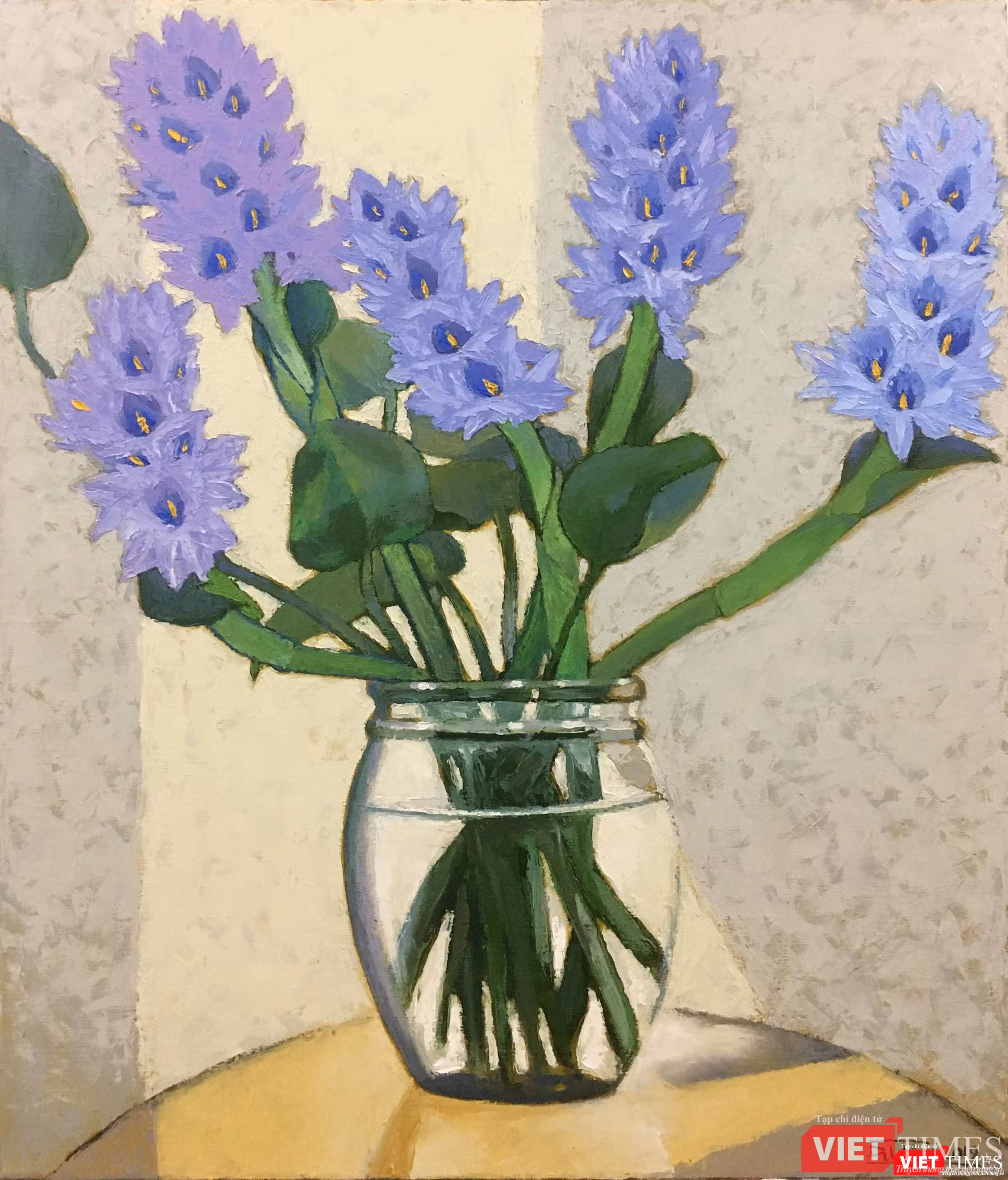 Họa sĩ Đặng Tiến bị vi phạm bản quyền bức “Hoa Lục bình” tại Triệu Gia Art