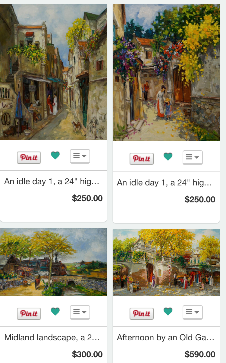 Nhiều tranh của họa sĩ Lâm Đức Mạnh bị làm giả, rao bán công khai