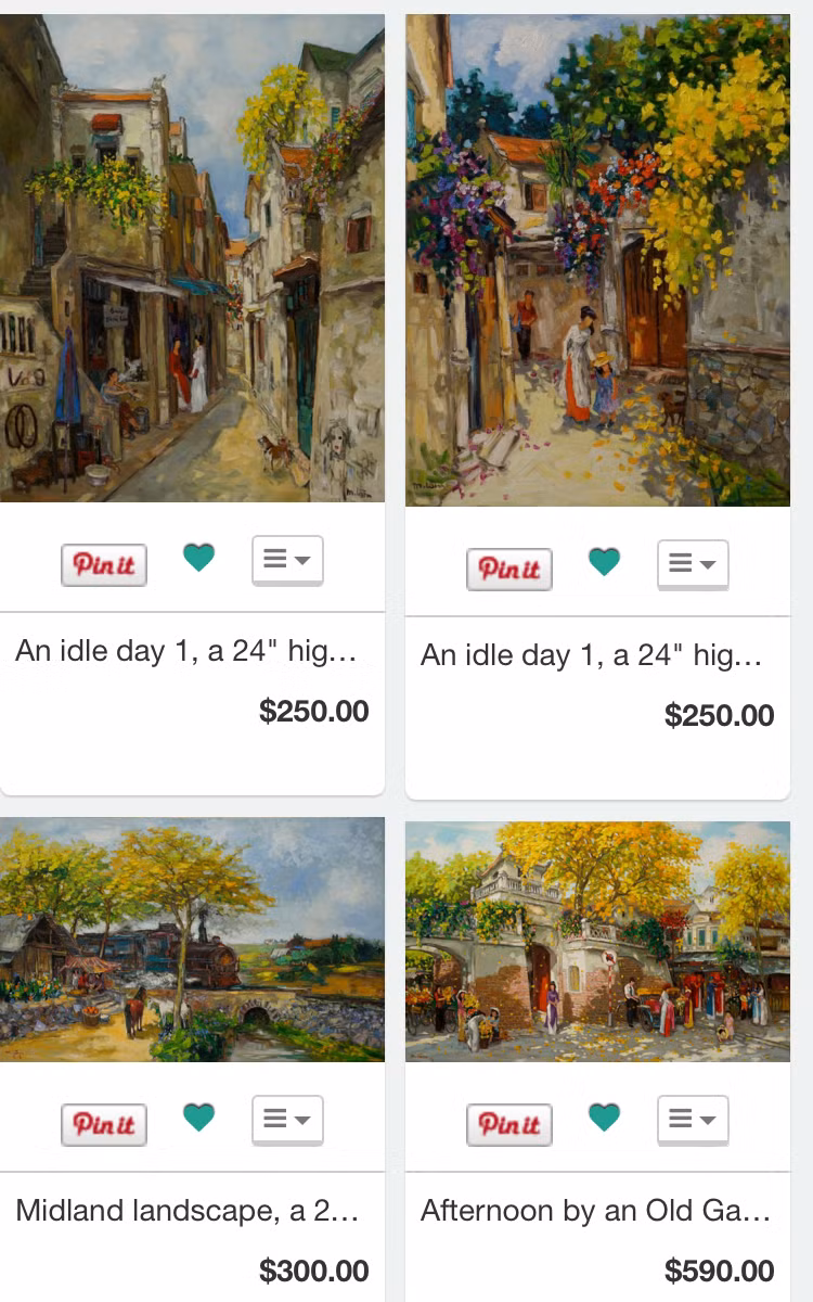 Nhiều tranh của họa sĩ Lâm Đức Mạnh bị làm giả, rao bán công khai