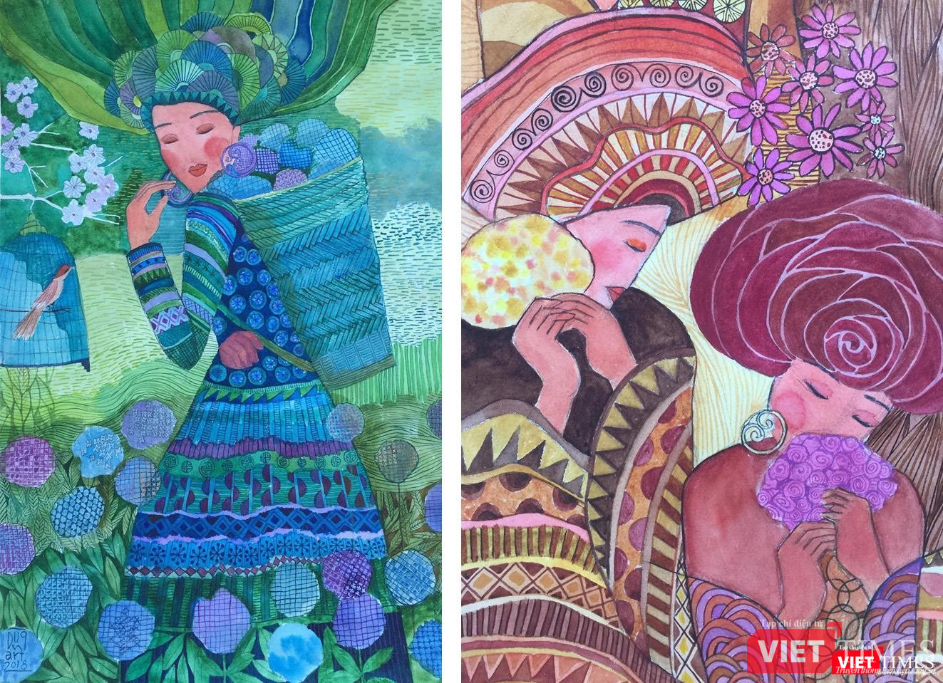 Các bức tranh gốc của họa sĩ Hà Hùng Dũng bị sao chép Các bức tranh gốc của họa sĩ Hà Hùng Dũng bị sao chép