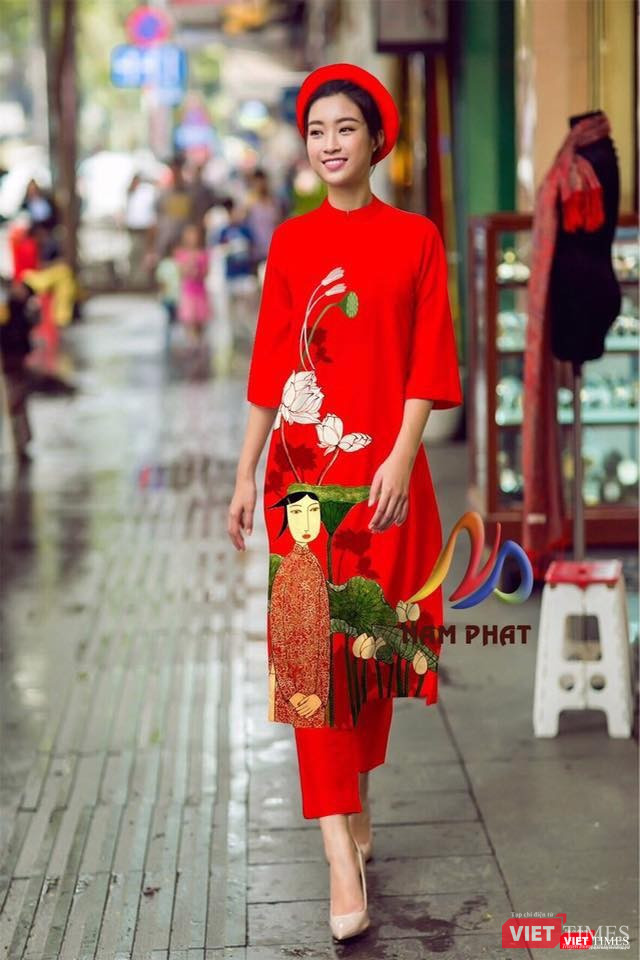 Đơn vị kinh doanh "vô tư" xài "chùa" sở hữu trí tuệ của họa sĩ Bùi Trọng Dư, in lên áo dài bán ngoài thị trường