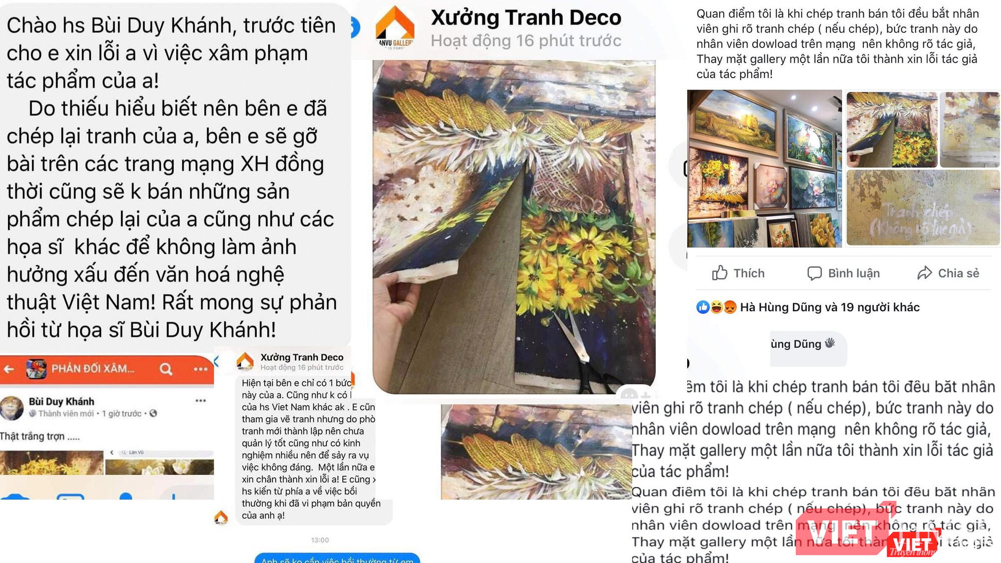 Lân Vũ Gallery xóa 2 lời xin lỗi, không thừa nhận sai phạm và chỉ viết "cảm ơn họa sĩ đã bỏ qua" Lân Vũ Gallery xóa 2 lời xin lỗi, không thừa nhận sai phạm và chỉ viết "cảm ơn họa sĩ đã bỏ qua"