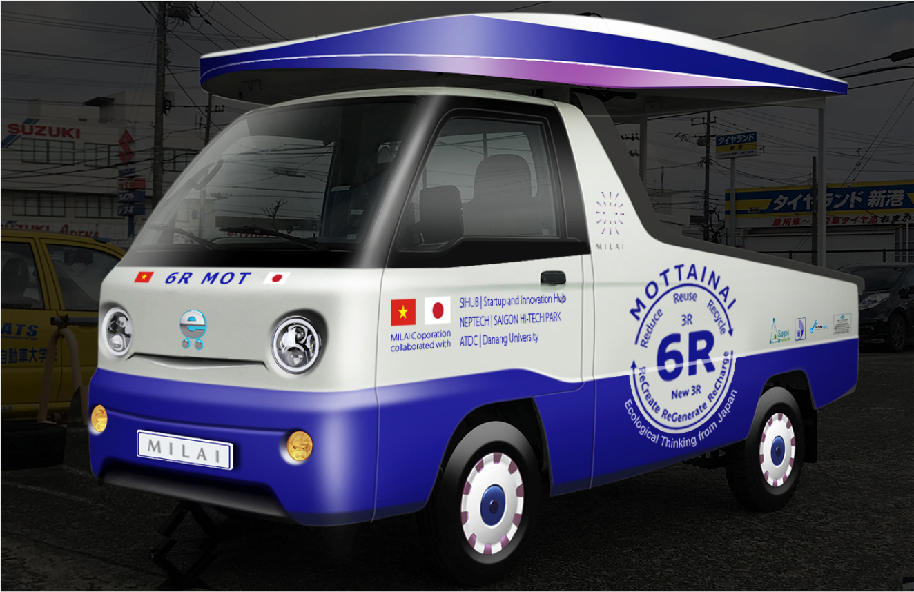 Chiếc xe điện thu gom rác chạy bằng năng lượng từ việc xử lý rác