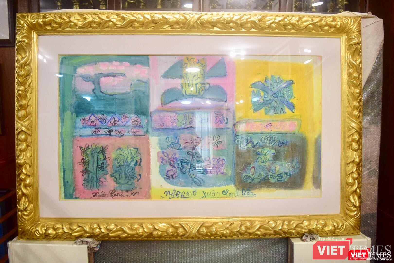 Tranh khổ lớn của danh họa Nguyễn Tư Nghiêm Tranh khổ lớn của danh họa Nguyễn Tư Nghiêm