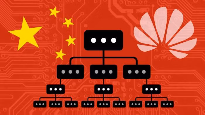 New IP của Huawei có kết cấu từ trên xuống và sẵn sàng được thử nghiệm vào năm 2021. Ảnh: FT