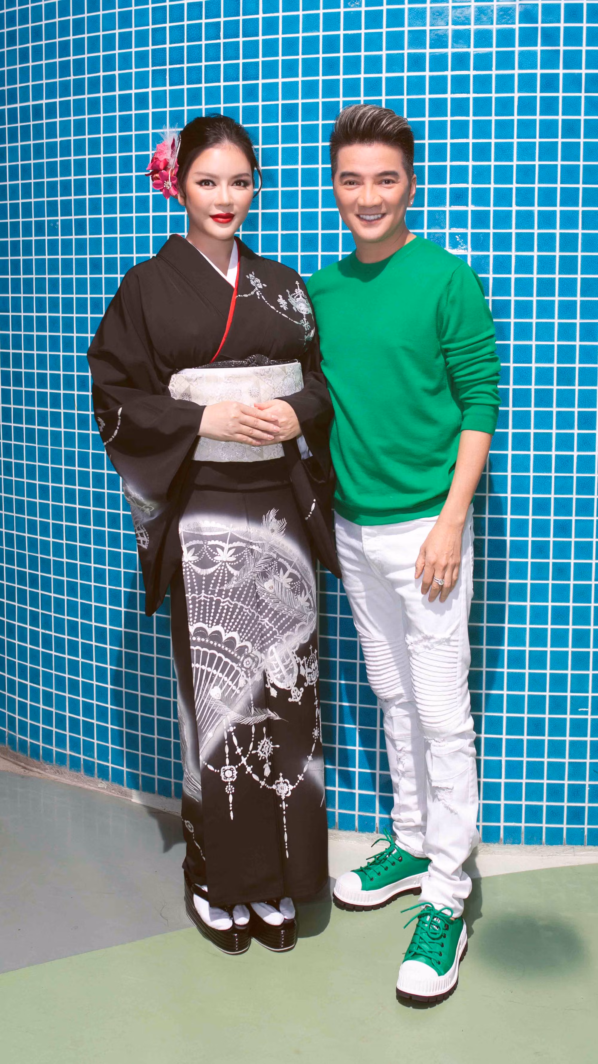 Lý Nhã Kỳ và ca sĩ Đàm Vĩnh Hưng