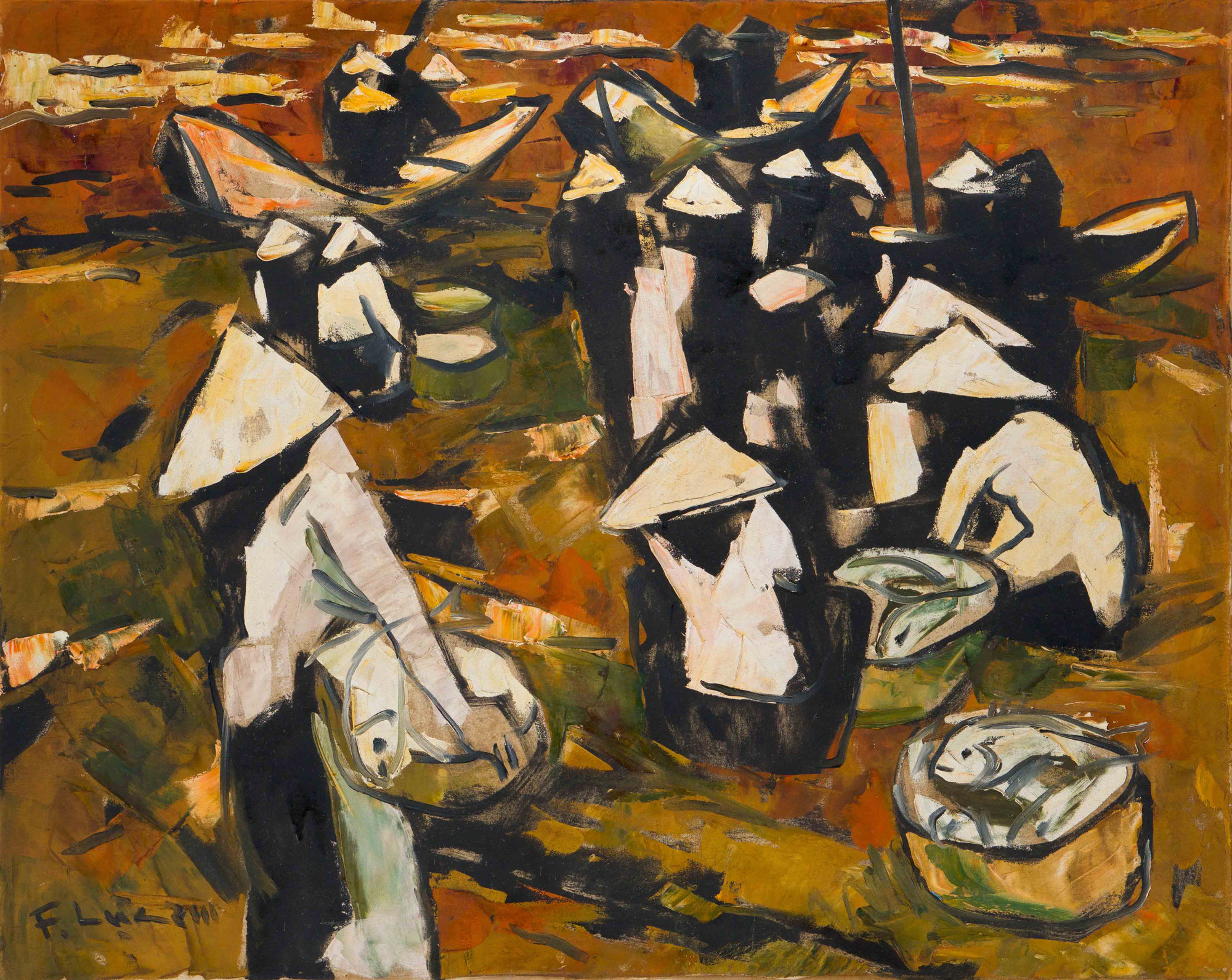 Phạm Lực mô tả cuộc sống bằng đường nét và màu sắc