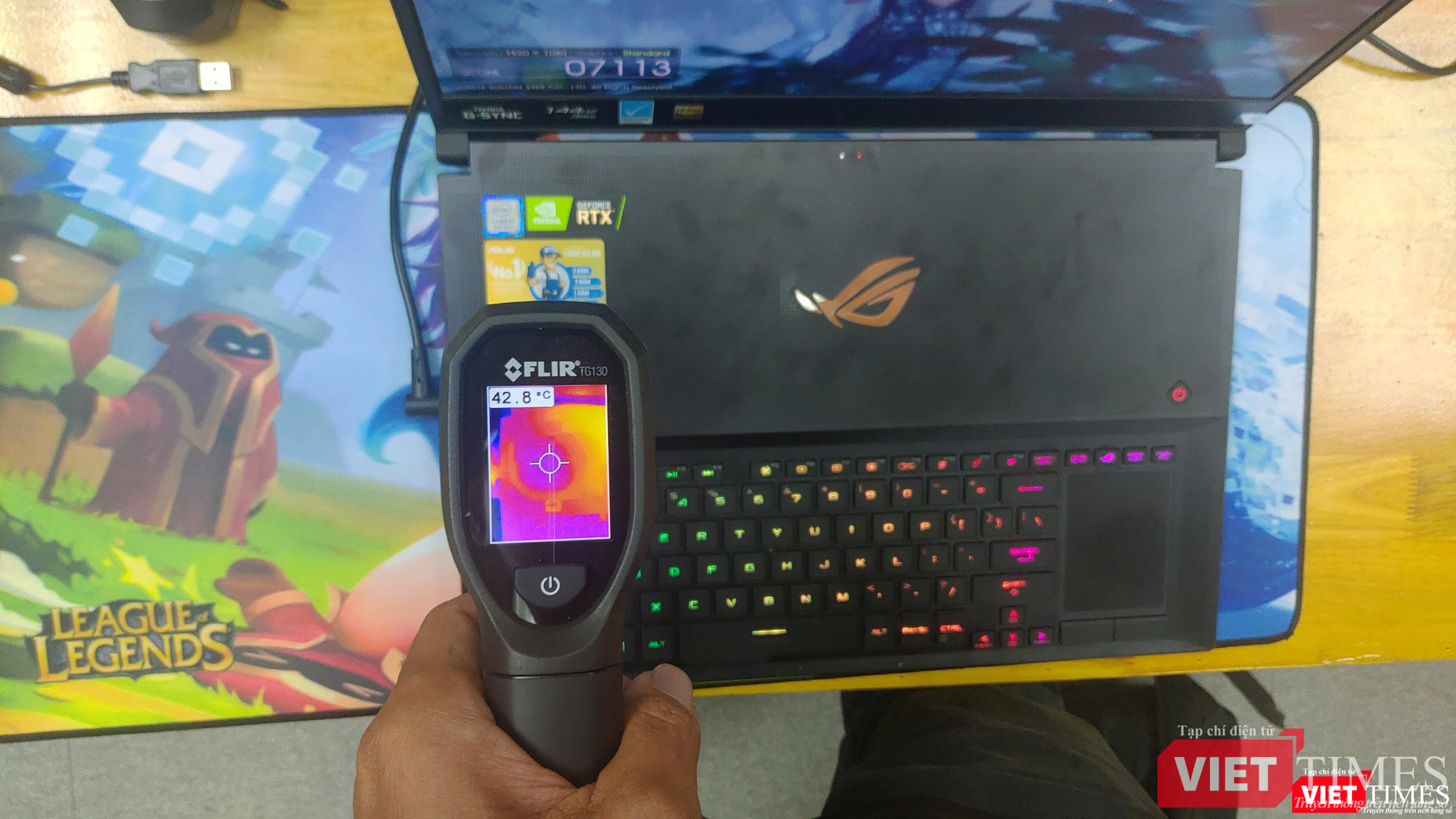 Nhiệt độ của máy khi hoạt động ở chế độ Balance. Nhiệt độ của máy khi hoạt động ở chế độ Balance.