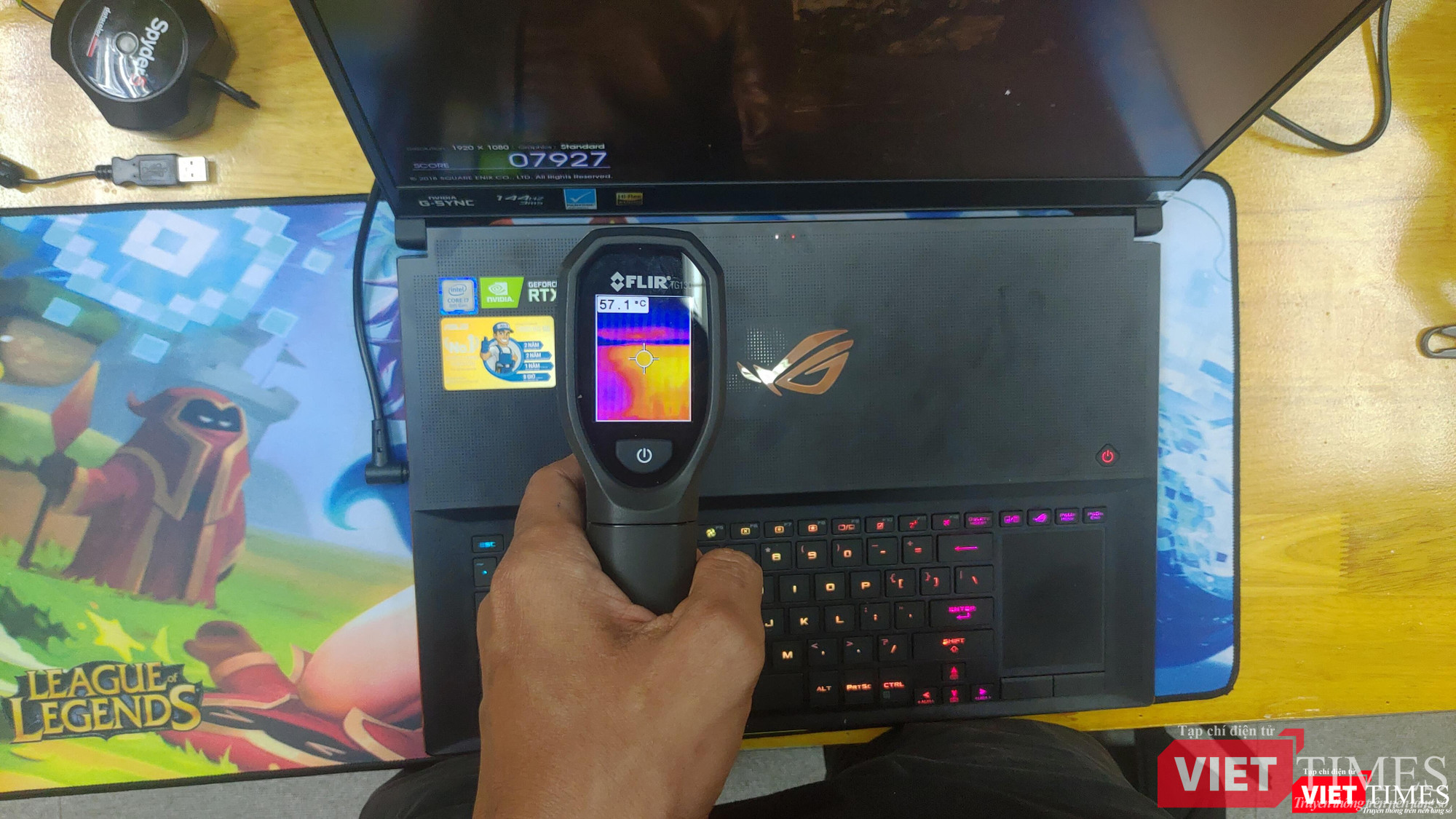 Nhiệt độ của máy khi hoạt động ở chế độ Balance. Nhiệt độ của máy khi hoạt động ở chế độ Balance.