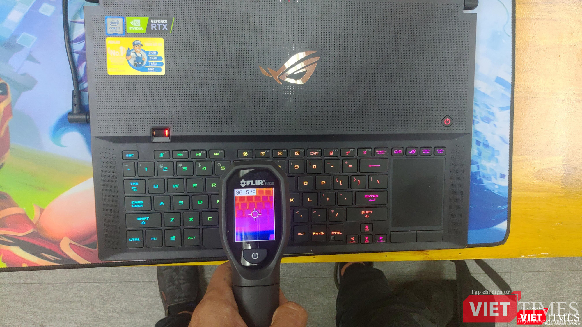 Nhiệt độ của máy khi hoạt động ở chế độ Balance. Nhiệt độ của máy khi hoạt động ở chế độ Balance.