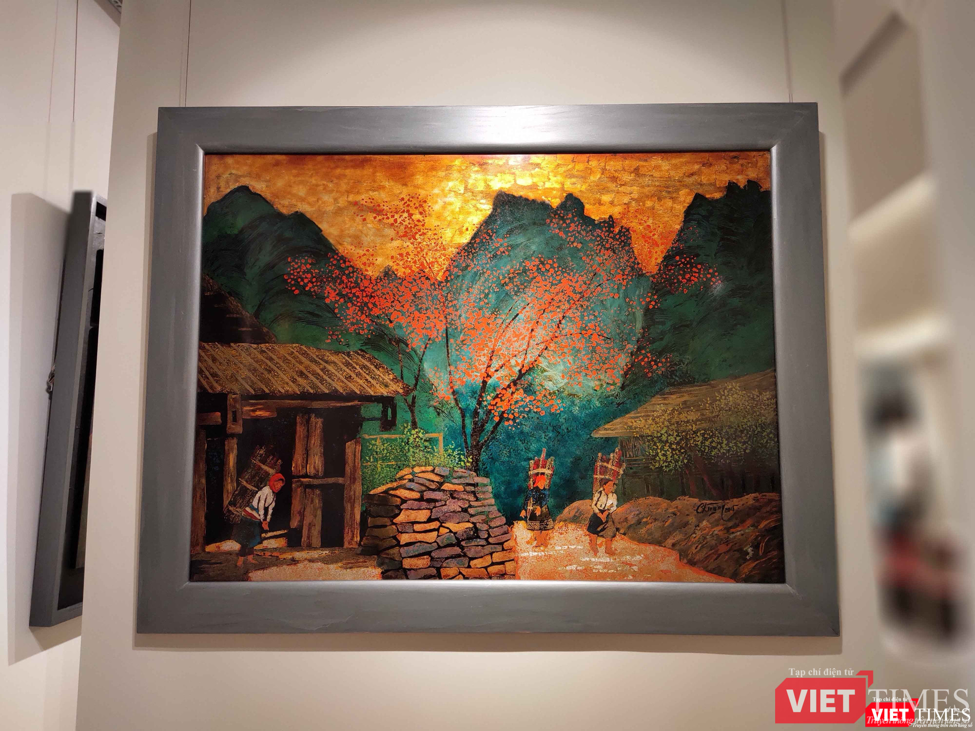 Tranh phong cảnh Tết