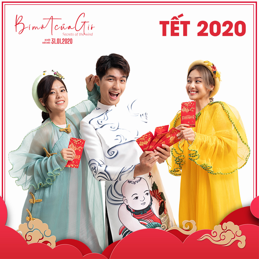 khả Ngân, Quốc Anh, Hoàng Yến Chibi, ba diễn viên chính "Bí mật của gió" khả Ngân, Quốc Anh, Hoàng Yến Chibi, ba diễn viên chính