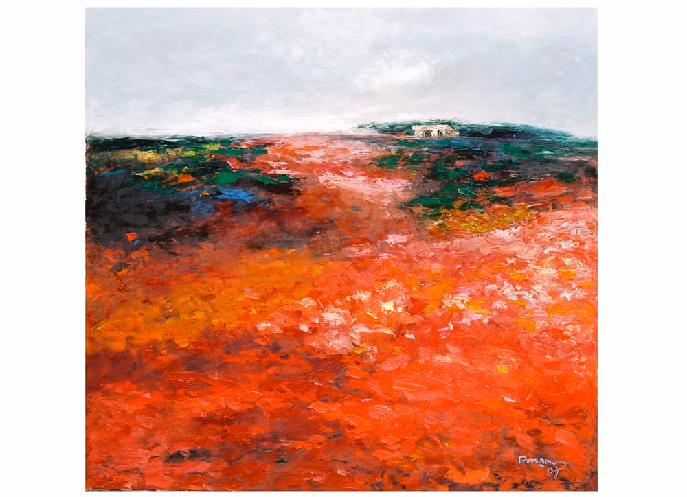 “Cánh đồng hoa đỏ”