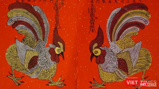 Tranh gà Kim Hoàng