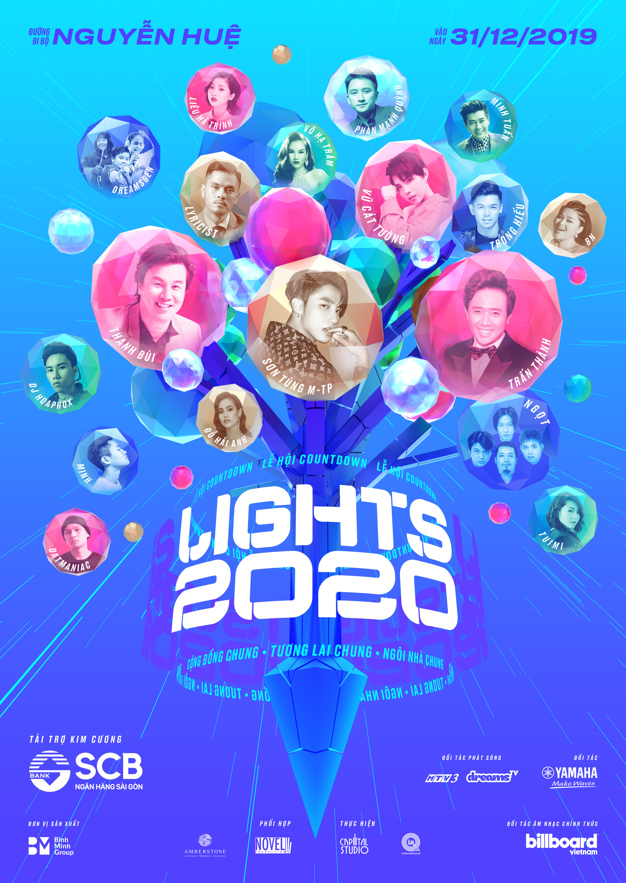 Dàn sao có mặt tại Lễ hội ánh sáng Countdown Lights 2020