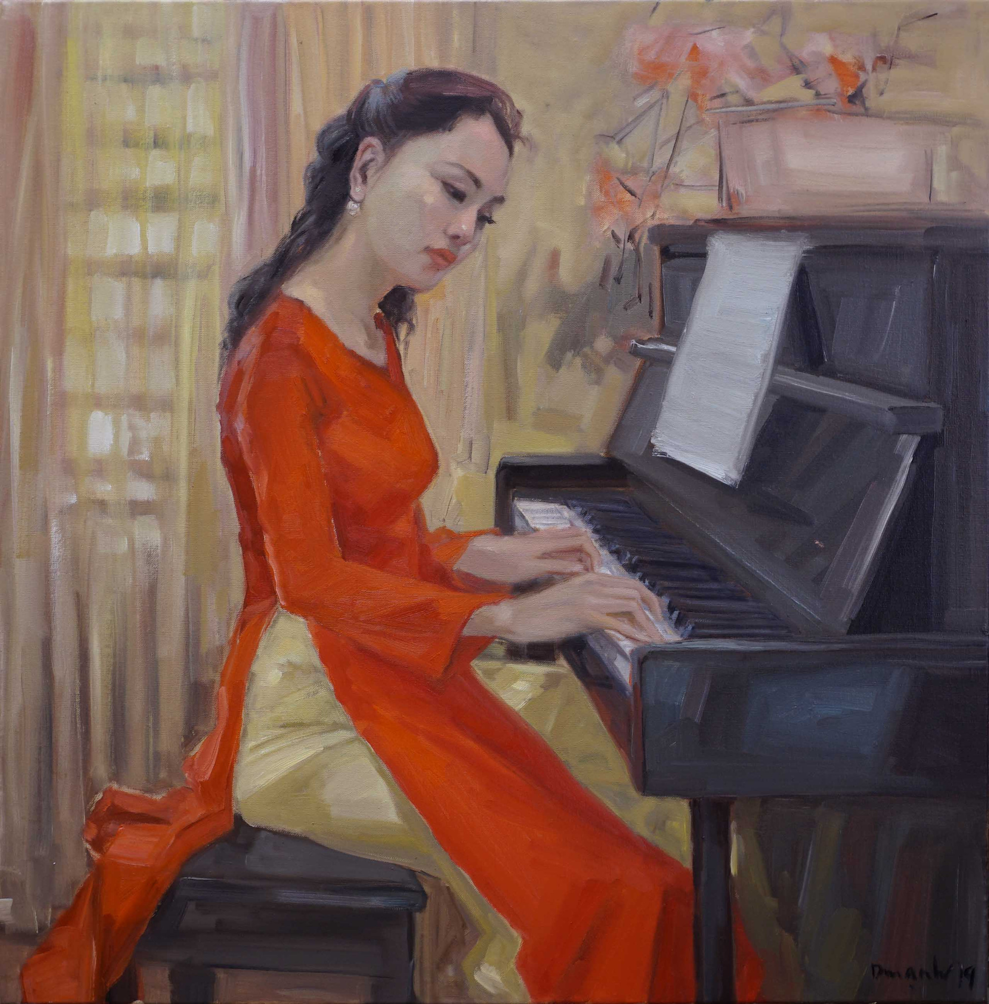 Ngày cuối tuần - 80cm x80cm (Tranh Lâm Đức Mạnh)