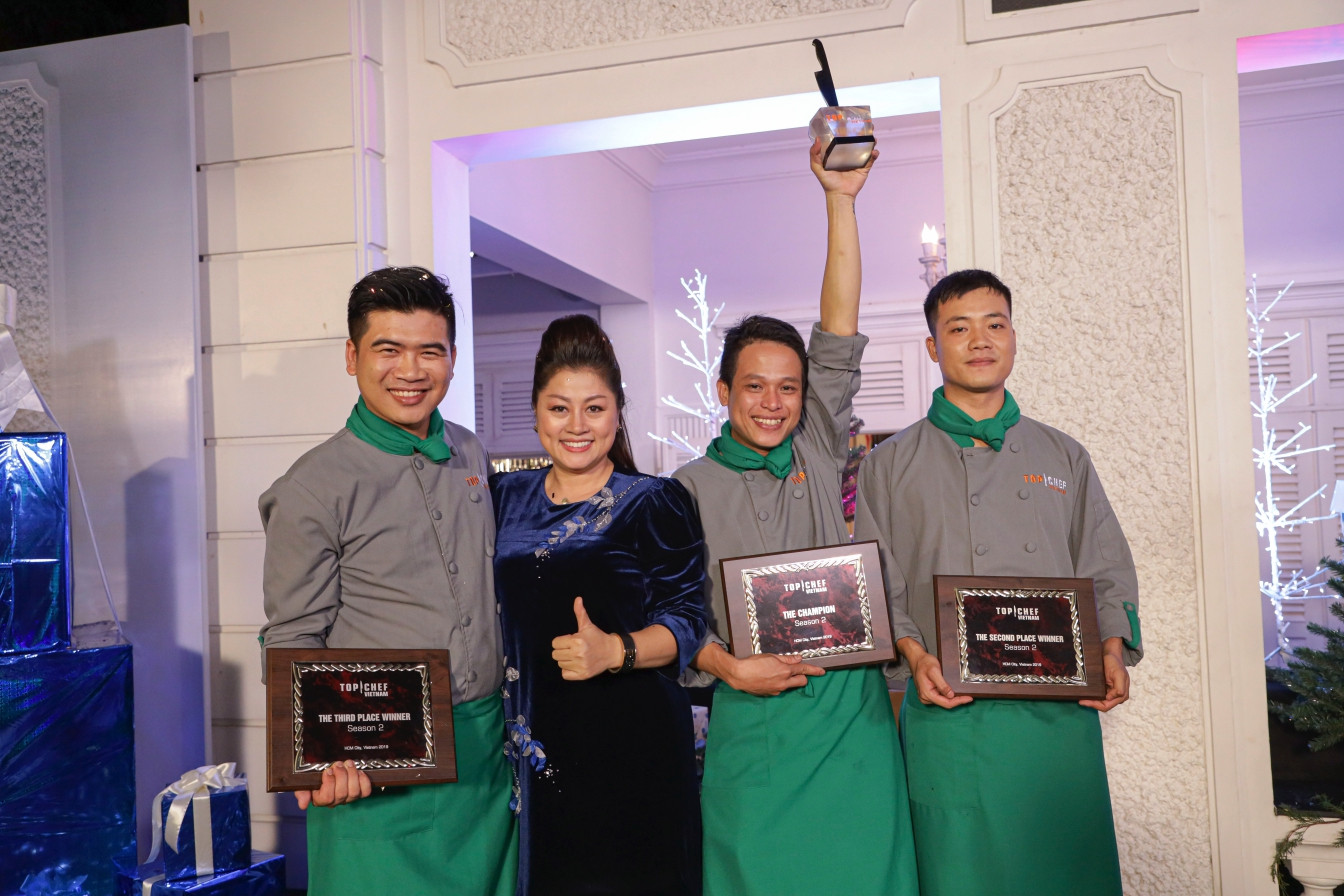 Các giám khảo vui cùng Top 3 của Top Chef Việt Nam 2019 Các giám khảo vui cùng Top 3 của Top Chef Việt Nam 2019