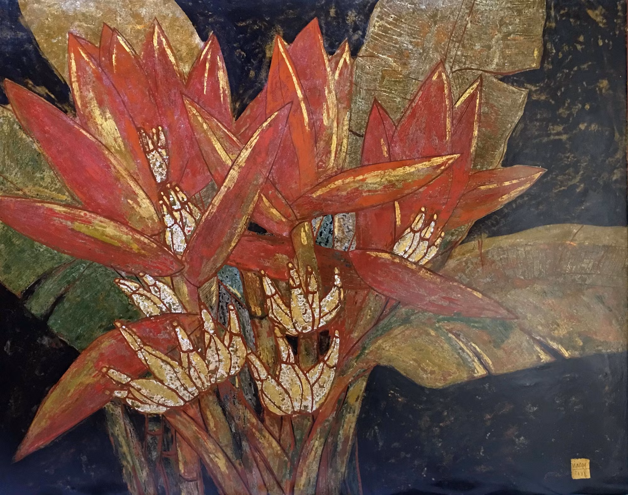 Họa sĩ Nguyễn Hải Nam luôn đắm say với chất liệu sơn mài