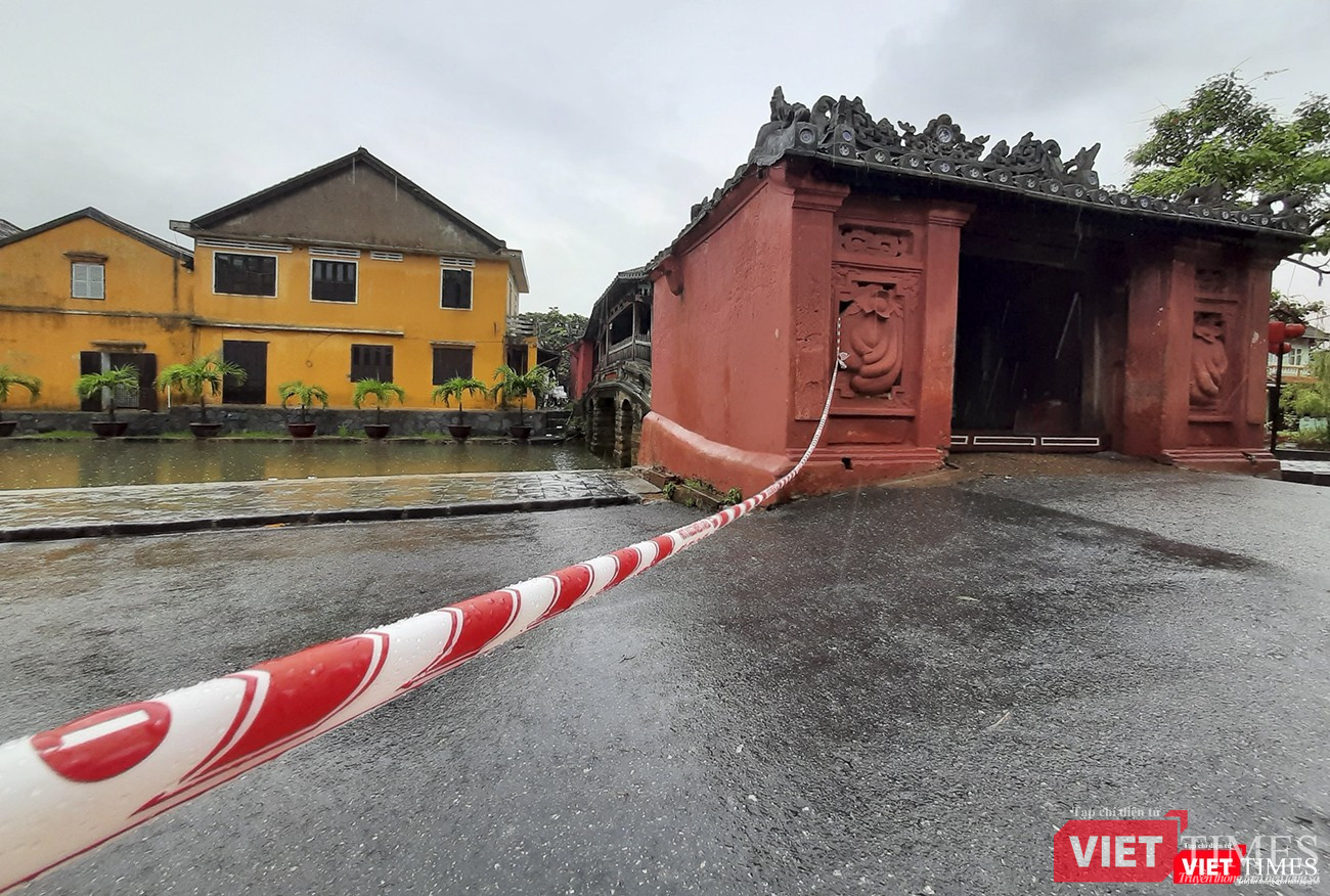 Khu vực Chùa Cầu được phong tỏa nhằm đảm bảo an toàn cho người dân