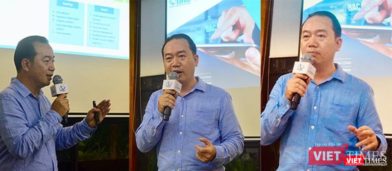 Ông Đào Thanh Tú, Phó Tổng giám đốc Công nghệ Thông tin của Prudential chia sẻ tại hội thảo về chuyển đổi số tối 6/3