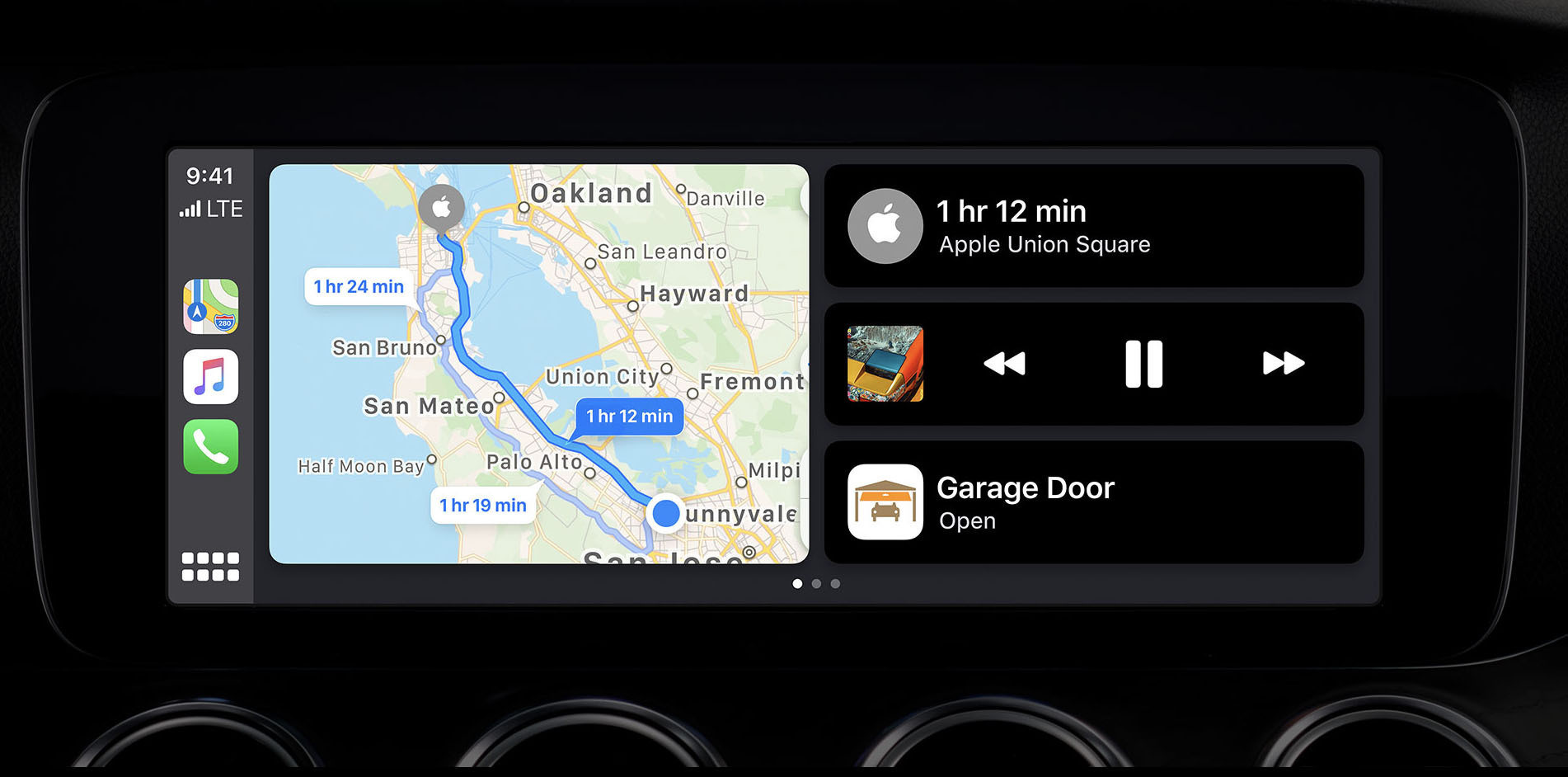 Giao diện mới của CarPlay. Ảnh: MacWorld Giao diện mới của CarPlay. Ảnh: MacWorld