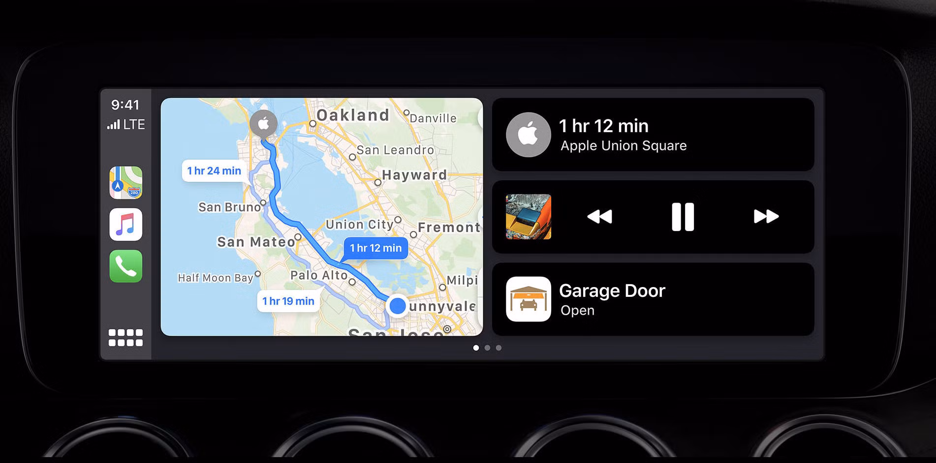 Giao diện mới của CarPlay. Ảnh: MacWorld
