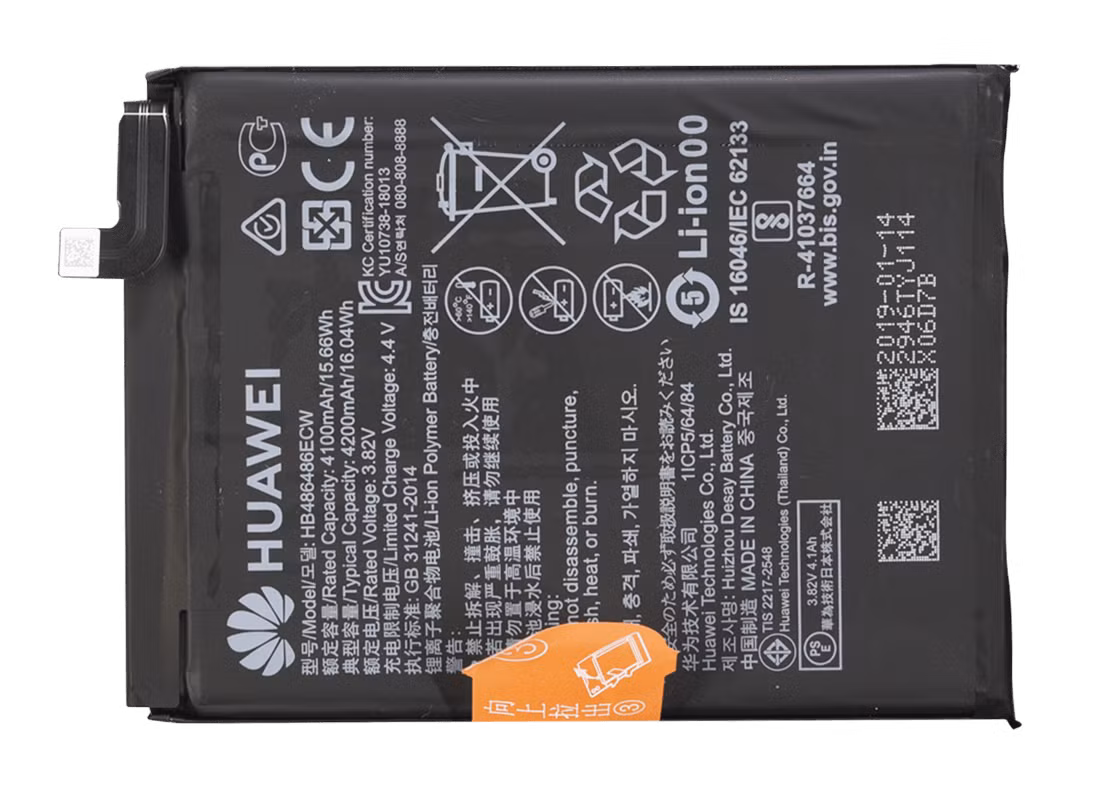 Pin Lithium-ion của Amperex Technology - Hồng Kông (8 USD): Một viên pin có thể sạc nhiều lần nhờ các phân tử Lithium-ion di chuyển qua lại giữa các điện cực âm dương. Pin Lithium-ion hiện được sử dụng rộng rãi trên smartphone nhờ tuổi thọ tương đối dài. Pin Lithium-ion của Amperex Technology - Hồng Kông (8 USD): Một viên pin có thể sạc nhiều lần nhờ các phân tử Lithium-ion di chuyển qua lại giữa các điện cực âm dương. Pin Lithium-ion hiện được sử dụng rộng rãi trên smartphone nhờ tuổi thọ tương đối dài.