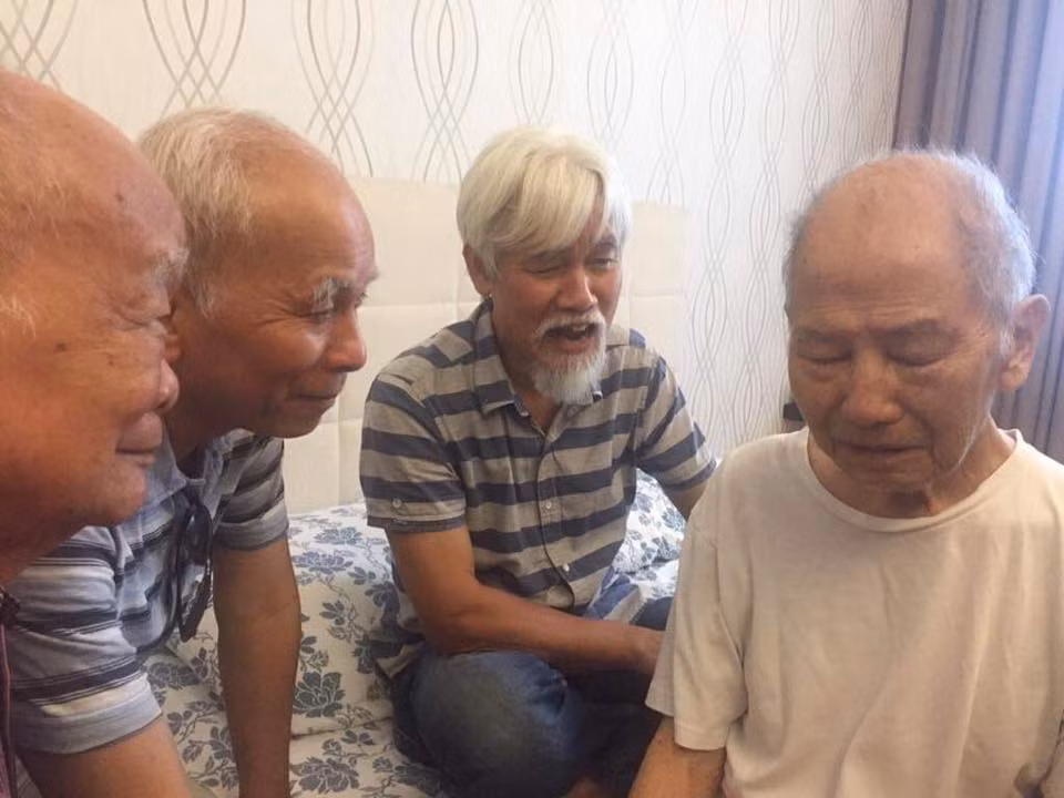 Nhà văn Nguyên Ngọc, Phạm Xuân Nguyên tới thăm nhà văn Châu Diên, nhà giáo Phạm Toàn - Ảnh chụp sáng ngày 22/6/2019